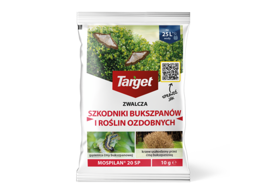 Środek owadobójczy MOSPILAN 20SP zwalcza ćmę bukszpanową 10 g