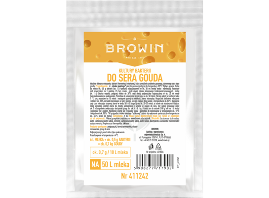 Kultury bakteryjne do sera gouda