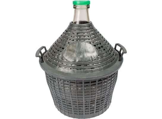 Balon do wina w koszu plastikowym 10 l