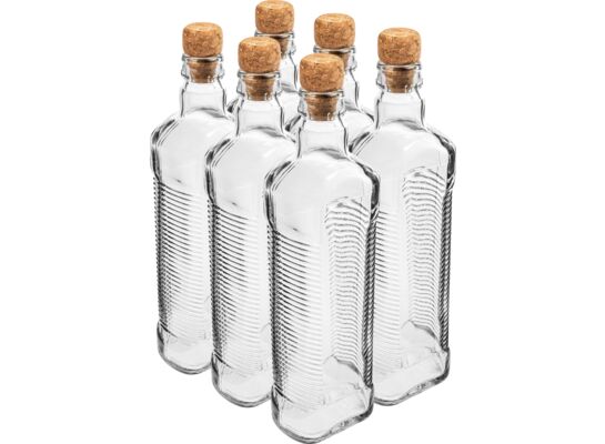 Butelka karbowana 500 ml z korkiem