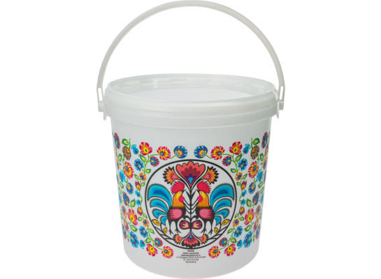 Wiadro spożywcze Gwiozda z pokrywką 10 l