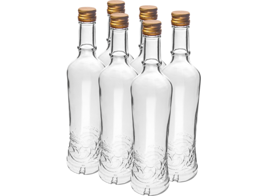Butelka Złoty Łan 500 ml z zakrętką 6 sztuk
