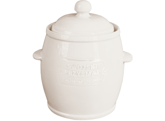 Kamionka-beczka z uszczelką wodną z pokrywą ecru 4,5 l