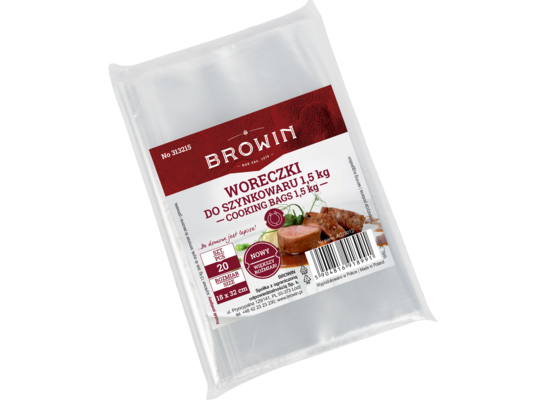 Woreczki foliowe do szynkowaru 1,5 kg  20 sztuk