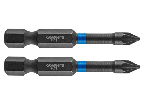 Bity udarowe PZ1 x 50 mm 2 szt. GRAPHITE