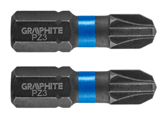 Bity udarowe PZ3 x 25 mm 2 szt. GRAPHITE