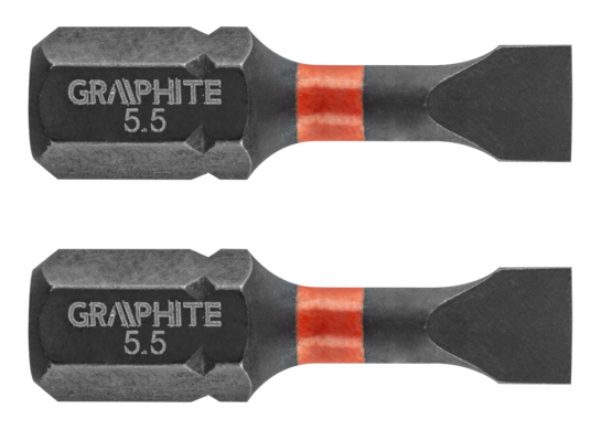 Bity udarowe SL5,5 x 25 mm 2 szt. GRAPHITE