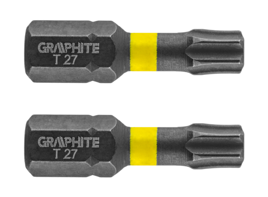 Bity udarowe TX27 x 25 mm 2 szt. GRAPHITE