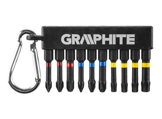 Zestaw bitów udarowych 10 szt. GRAPHITE