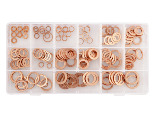 Podkładki miedziane 150 sztuk