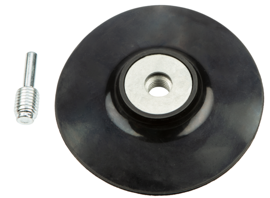 Tarcza elastyczna z rzepem 125 mm x M14 + trzpień GRAPHITE