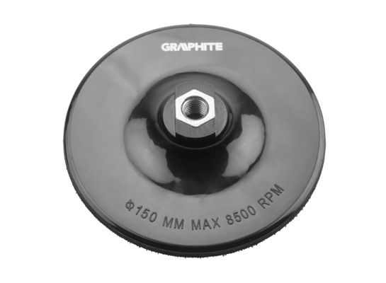 Tarcza elastyczna z rzepem 150 mm x M14 GRAPHITE