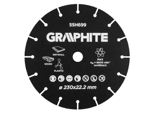 Tarcza tnąca HM do drewna i tworzyw sztucznych 230 x 22,2 mm