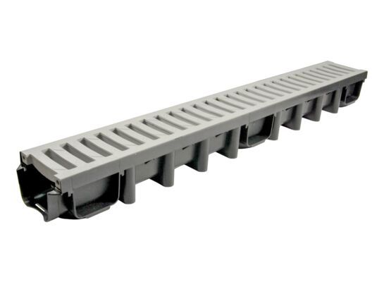 Kanał z kratą PVC system 1000 x 98 B125 100 x 13,1 x 9,8 cm MAXPOL