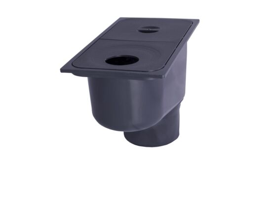 Studzienka rynny czarny 30 x 16 x 21 ø75, 90, 100, 110 mm MAXPOL