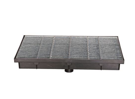 Wycieraczka z kratą stal ocynk 60 x 40,8 x 7 cm MAXPOL