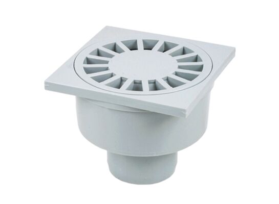 Wpust z prostym odpływem biały 10 x 10 x 8,3 cm MAXPOL