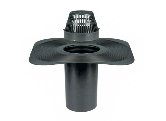 Wpust dachowy czarny 38 x 38 x 25 cm MAXPOL