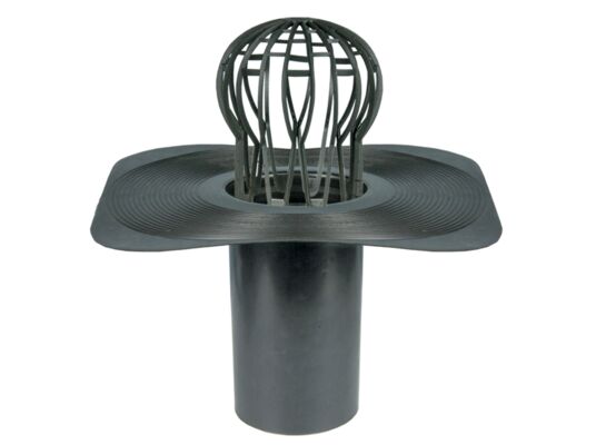 Wpust dachowy czarny 38 x 38 x 25 cm MAXPOL