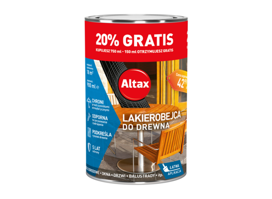 Lakierobejca do drewna Venge 0,9 l Altax