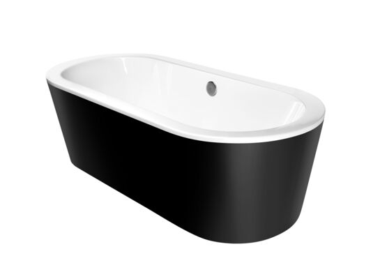 Wanna wolnostojąca akrylowa 178 cm czarna Kerra