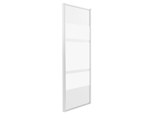 Ścianka do drzwi wnękowych 80 x 190 cm mleczne pasy