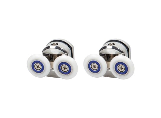 Rolki do kabin duże górne chrom ⌀25mm Kerra