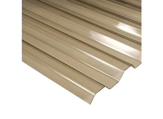 Płyta z poliwęglanu dymna brąz trapez 76/18, 1075 x 2500 Robelit