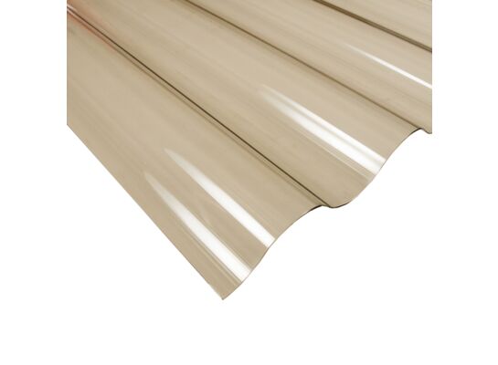 Płyta PVC brązowa dymna 90 x 200 fala 76/18 Robelit