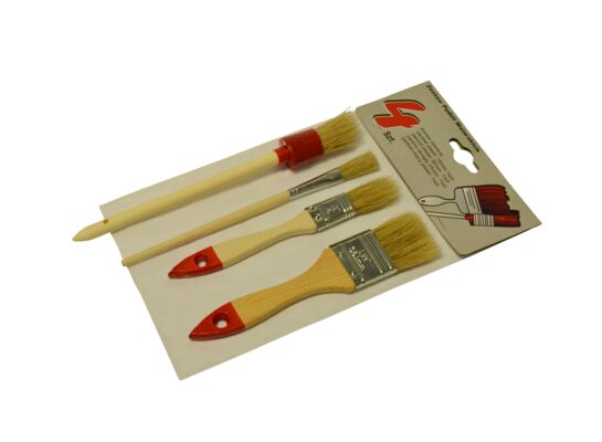 Zestaw pędzli malarskich: 4 sztuki Uni Grade