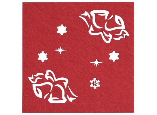 Podkładka pod kubek filcowa Dzwonek 10 x 10 cm