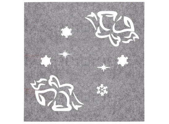 Podkładka pod kubek filcowa Dzwonek 10 x 10 cm