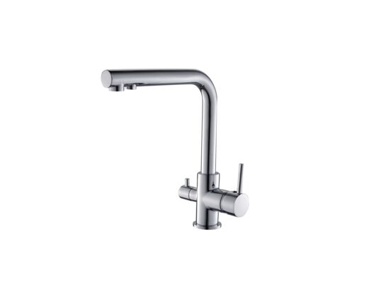 Bateria zlewozmywakowa Duo Solis stojąca z wylewką "F" Miló