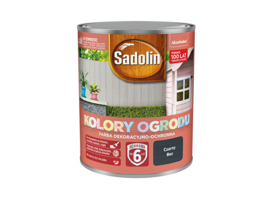 Farba dekoracyjno-ochronna Kolory Ogrodu Czarny Bez 0,7 l Sadolin