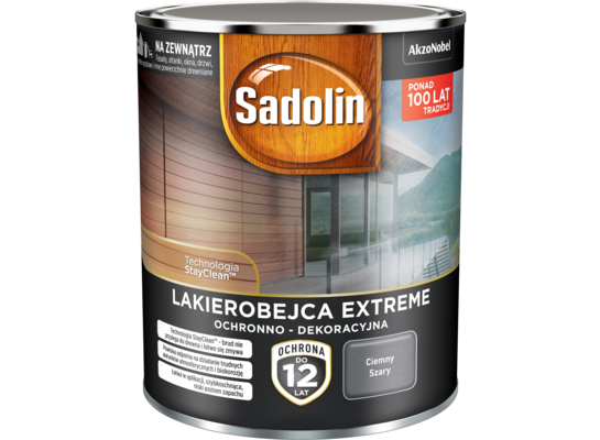 Lakierobejca EXTREME Ciemny Szary 0,7 l Sadolin