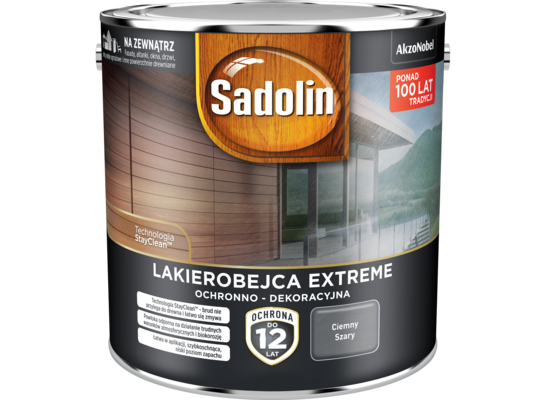 Lakierobejca EXTREME Ciemny Szary 2,5 l Sadolin