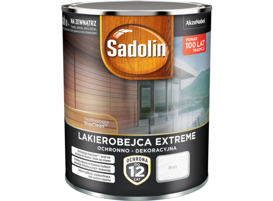 Lakierobejca EXTREME Biały 0,7 l Sadolin