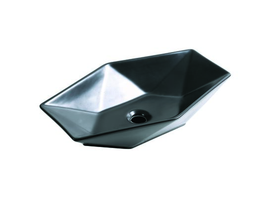 Umywalka nablatowa KR 570 BLM czarny półmat Kerra