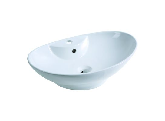 Umywalka nablatowa biały półmat KR-139 WH Kerra