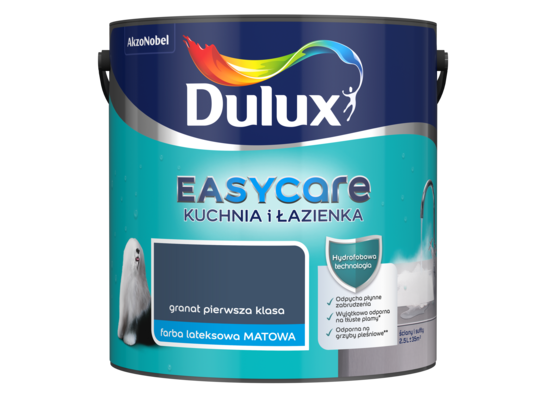 Farba Dulux EasyCare Kuchnia i Łazienka Granat Pierwsza Klasa 2,5 l