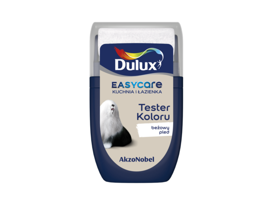 Farba Dulux EasyCare Kuchnia i Łazienka tester – beżowy pled