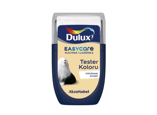 Farba Dulux EasyCare Kuchnia i Łazienka tester – miodowe smaki
