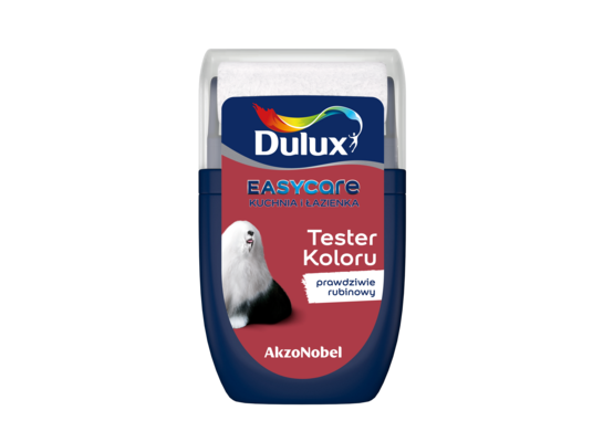 Farba Dulux EasyCare Kuchnia i Łazienka tester – prawdziwie rubinowy
