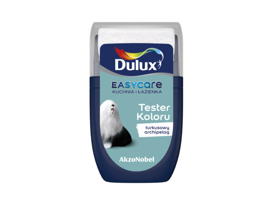 Farba Dulux EasyCare Kuchnia i Łazienka tester – turkusowy archipelag