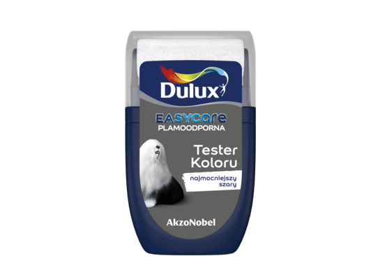 Farba lateksowa Dulux EasyCare tester – najmocniejszy szary