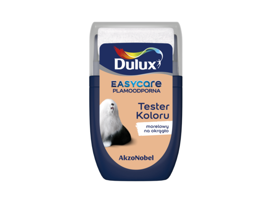 Farba lateksowa Dulux EasyCare tester – morelowy na okrągło