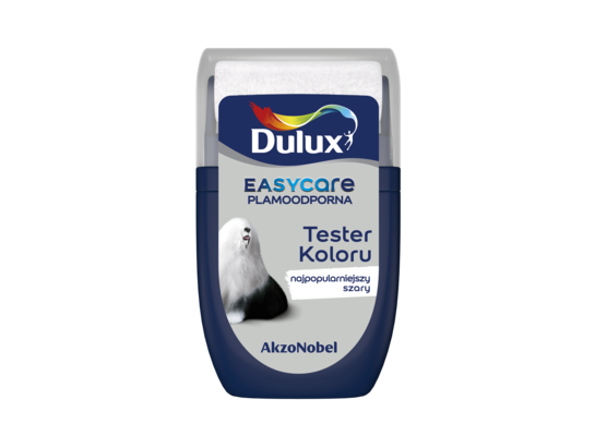 Farba lateksowa Dulux EasyCare tester – najpopularniejszy szary