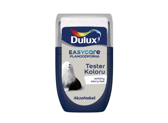 Farba lateksowa Dulux EasyCare tester – solidny szary beż
