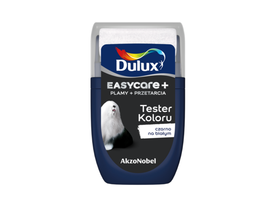 Farba tytanowa Dulux EasyCare+ Plamy+Przetarcia Czarno na Białym 0,03 l