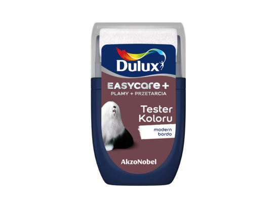 Farba tytanowa Dulux EasyCare+ Plamy+Przetarcia Modern Bordo 0,03 l